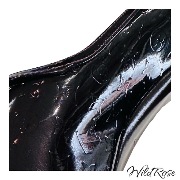 Louis Vuitton Bordeaux Purple Monogram Vernis Tamara Pump SZ 40 - Picture 17 of 17